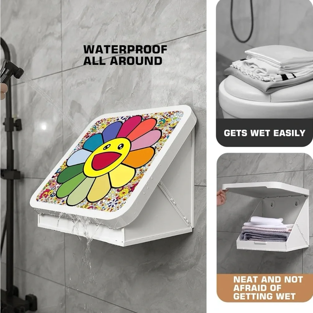 NIB Foldable Bathroom Organizer Storage Box
